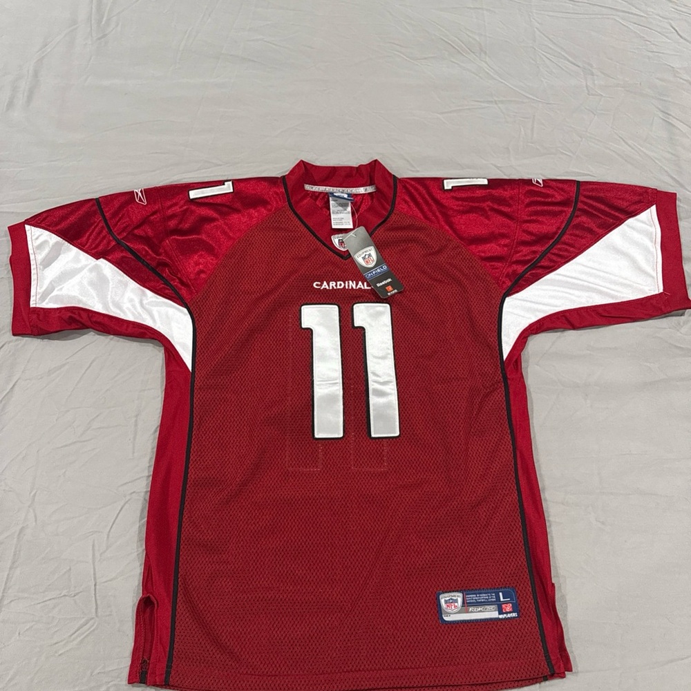 NWT Reebok NFL Arizona Cardinals Larry Fitzgerald Red Jersey